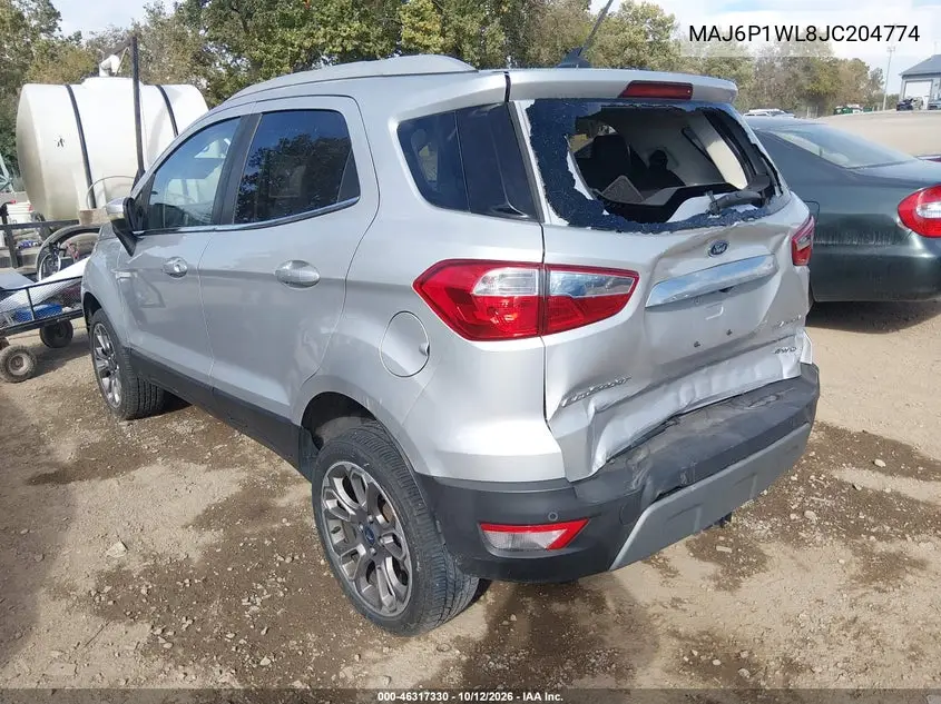 2018 FORD ECOSPORT VIN MAJ6P1WL8JC204774 — фото 3