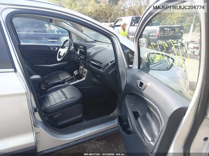 2018 FORD ECOSPORT VIN MAJ6P1WL8JC204774 — фото 5