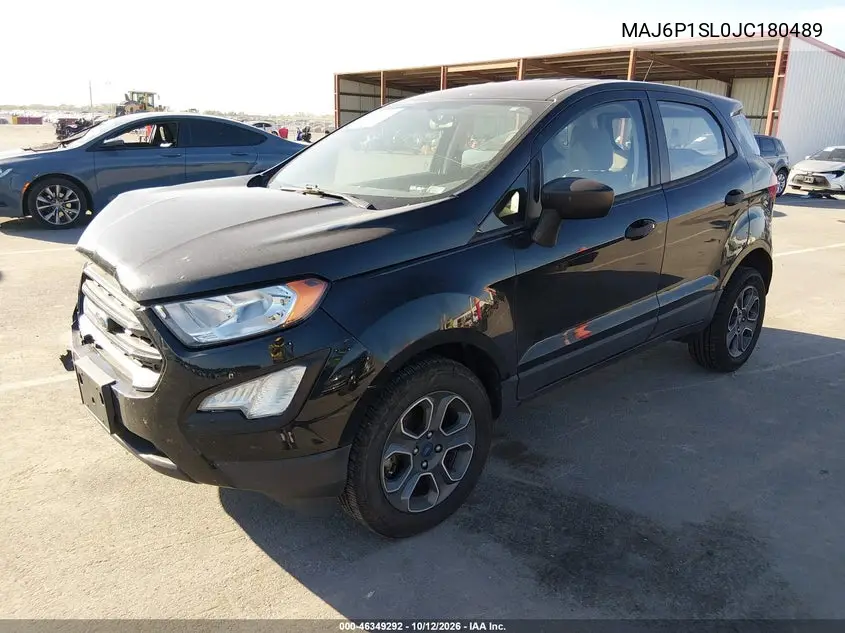 2018 FORD ECOSPORT VIN MAJ6P1SL0JC180489 — фото 2