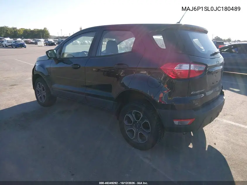 2018 FORD ECOSPORT VIN MAJ6P1SL0JC180489 — фото 3