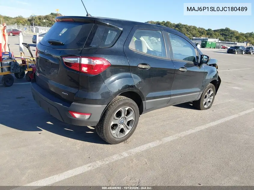 2018 FORD ECOSPORT VIN MAJ6P1SL0JC180489 — фото 4