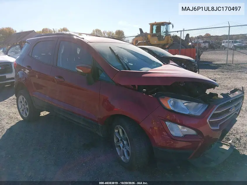 FORD ECOSPORT 2018, VIN MAJ6P1UL8JC170497