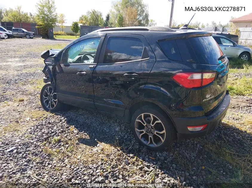 2019 FORD ECOSPORT VIN MAJ6S3GLXKC278871 — фото 3