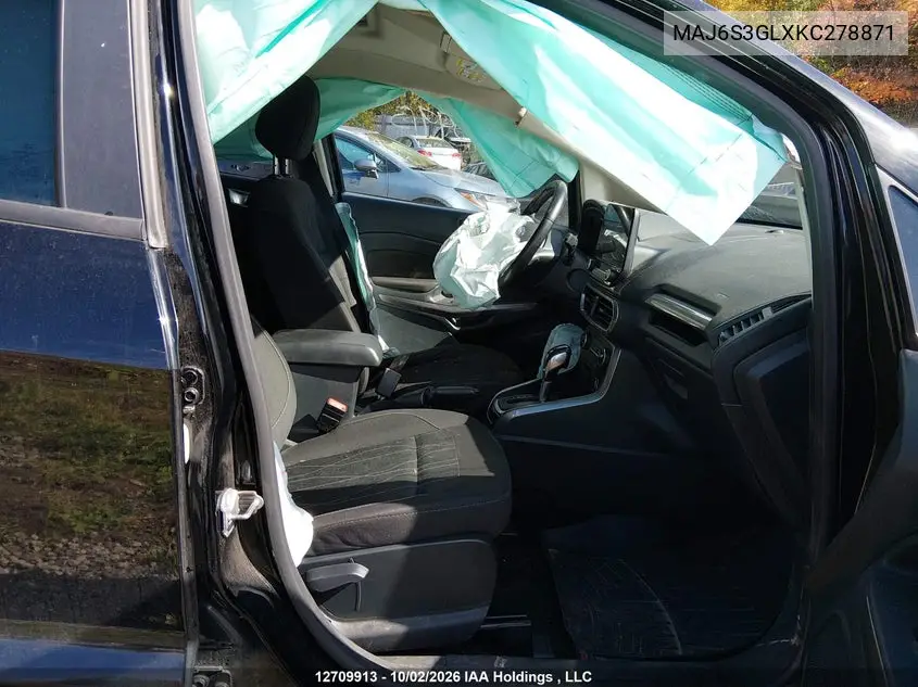 2019 FORD ECOSPORT VIN MAJ6S3GLXKC278871 — фото 5