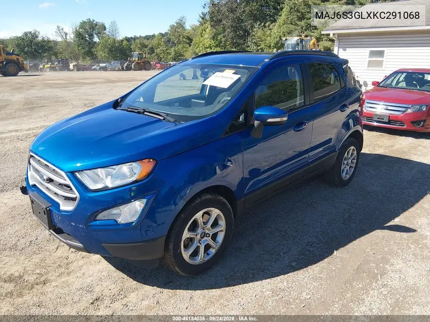 2019 FORD ECOSPORT VIN MAJ6S3GLXKC291068 — фото 2