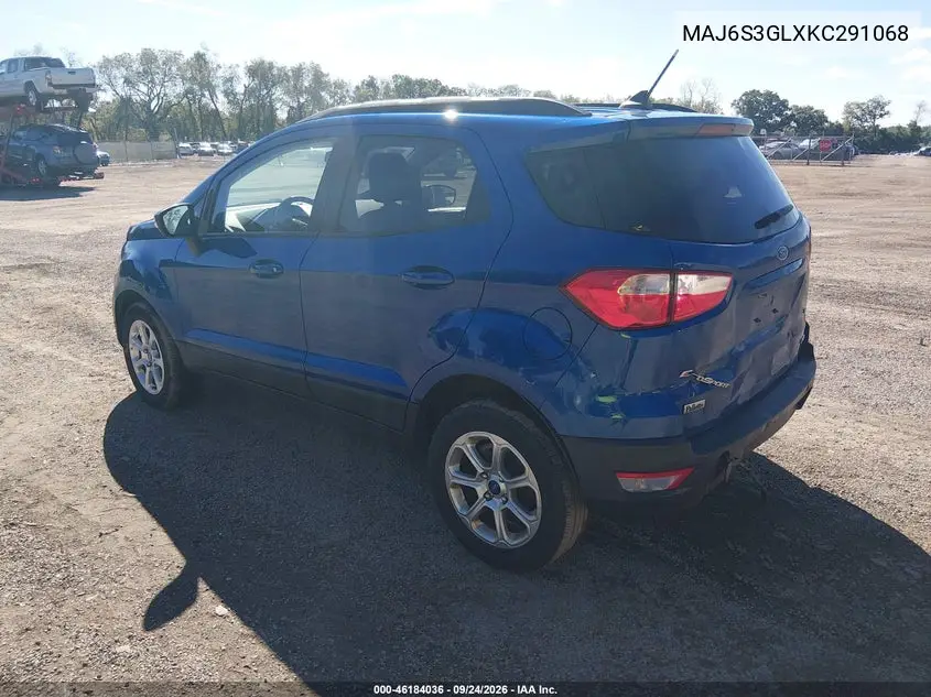 2019 FORD ECOSPORT VIN MAJ6S3GLXKC291068 — фото 3