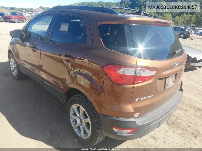 2019 FORD ECOSPORT VIN MAJ6S3GL8KC294857 — фото 3