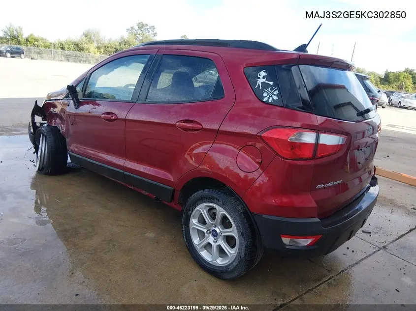 2019 FORD ECOSPORT VIN MAJ3S2GE5KC302850 — фото 3