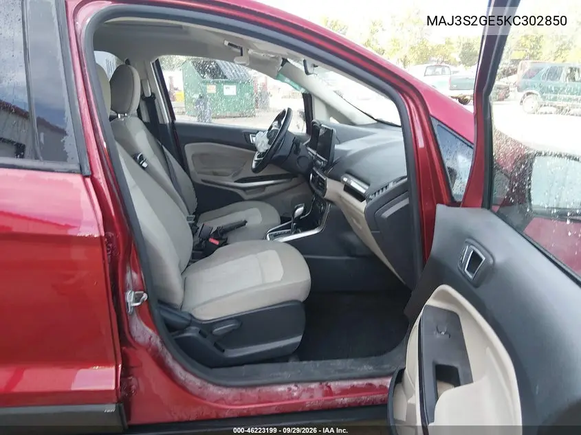 2019 FORD ECOSPORT VIN MAJ3S2GE5KC302850 — фото 5