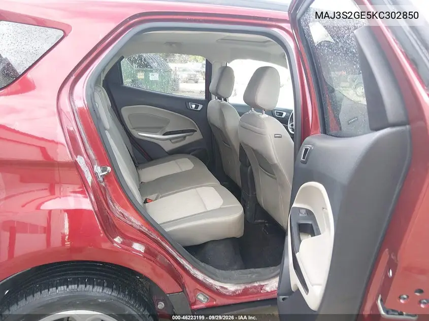 2019 FORD ECOSPORT VIN MAJ3S2GE5KC302850 — фото 8