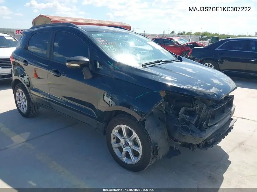 FORD ECOSPORT 2019, VIN MAJ3S2GE1KC307222