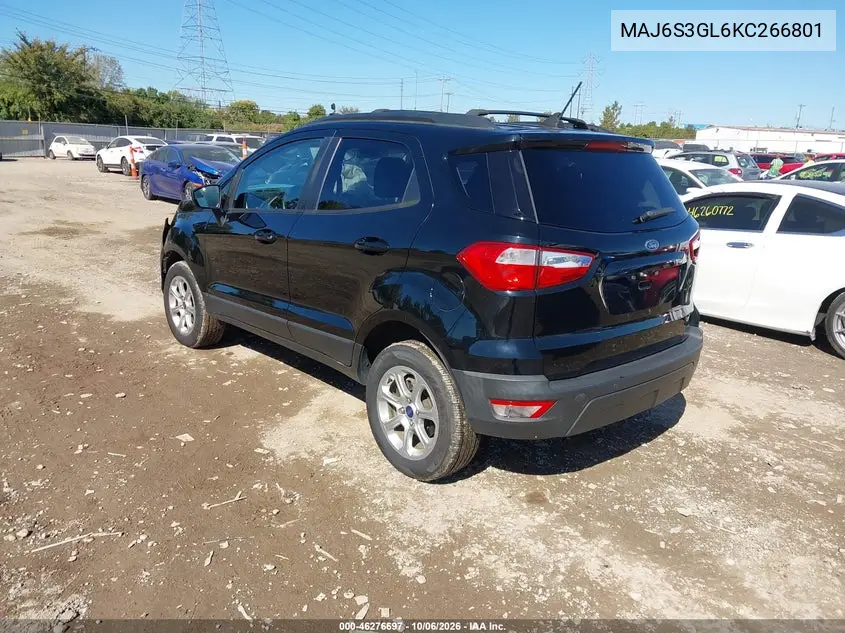 2019 FORD ECOSPORT VIN MAJ6S3GL6KC266801 — фото 3