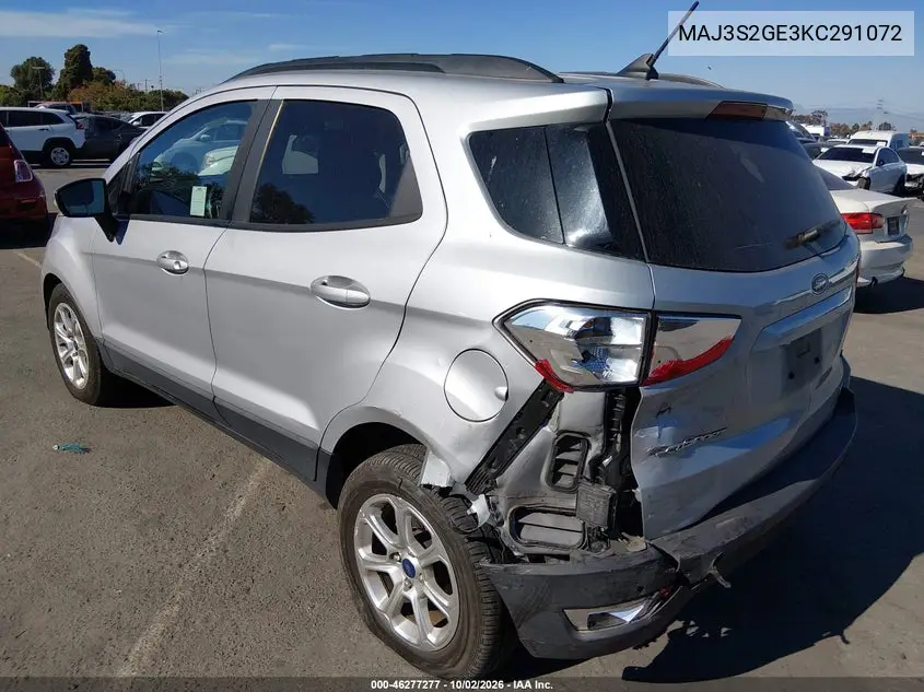 2019 FORD ECOSPORT VIN MAJ3S2GE3KC291072 — фото 3