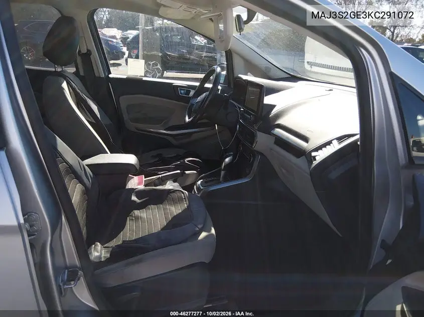 2019 FORD ECOSPORT VIN MAJ3S2GE3KC291072 — фото 5