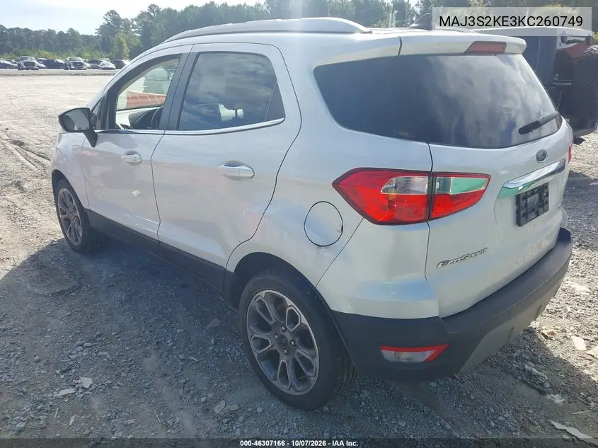 2019 FORD ECOSPORT VIN MAJ3S2KE3KC260749 — фото 3