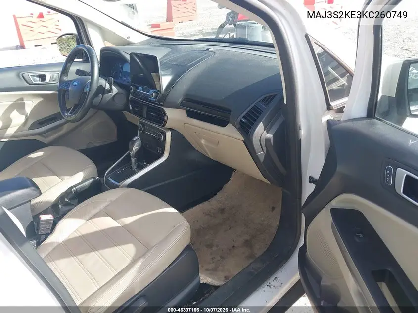 2019 FORD ECOSPORT VIN MAJ3S2KE3KC260749 — фото 5