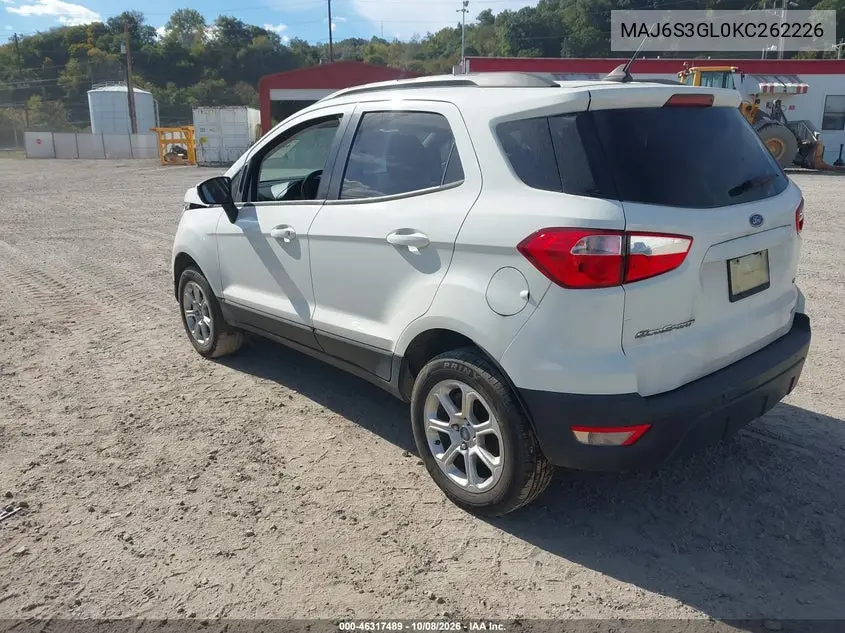 2019 FORD ECOSPORT VIN MAJ6S3GL0KC262226 — фото 3