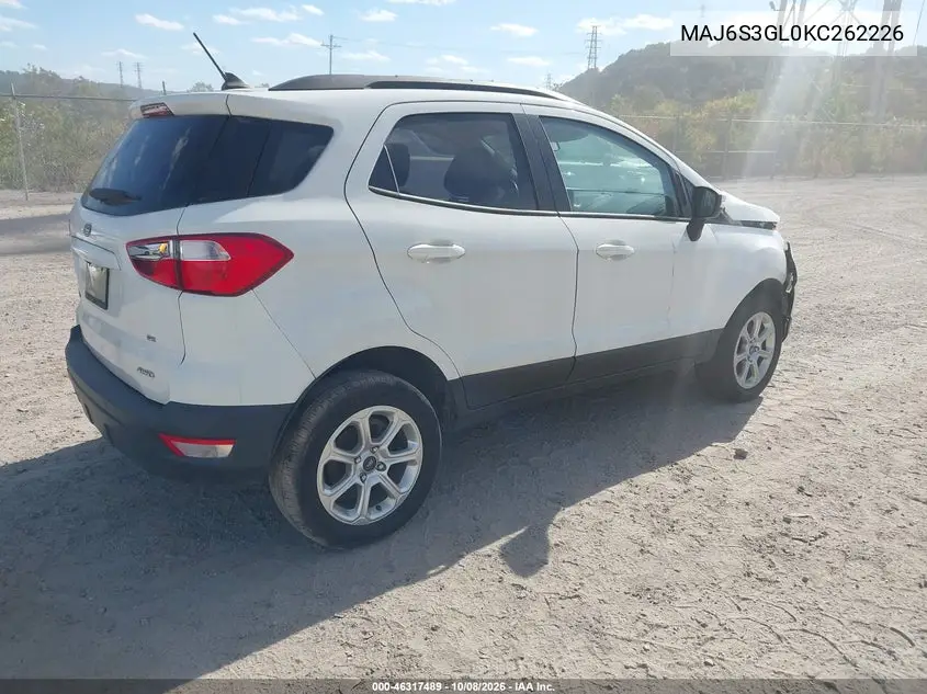 2019 FORD ECOSPORT VIN MAJ6S3GL0KC262226 — фото 4