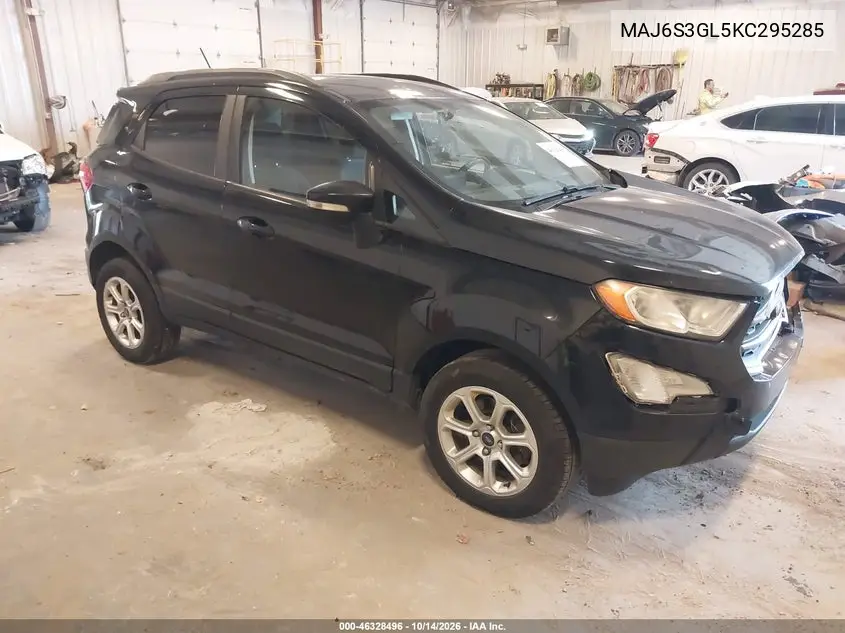 FORD ECOSPORT 2019, VIN MAJ6S3GL5KC295285
