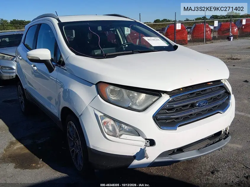FORD ECOSPORT 2019, VIN MAJ3S2KE9KC271402