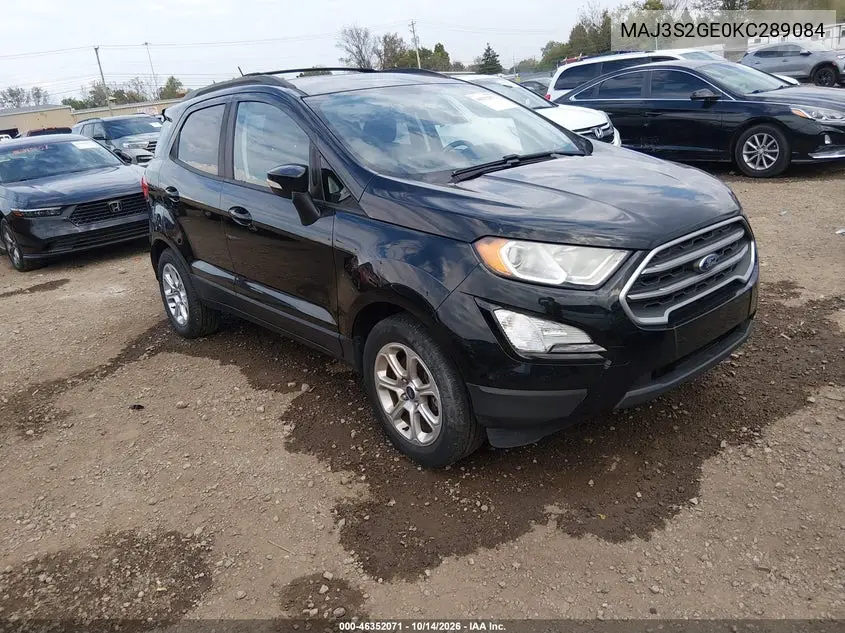 FORD ECOSPORT 2019, VIN MAJ3S2GE0KC289084