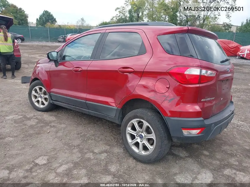 2019 FORD ECOSPORT VIN MAJ3S2GE0KC269501 — фото 3