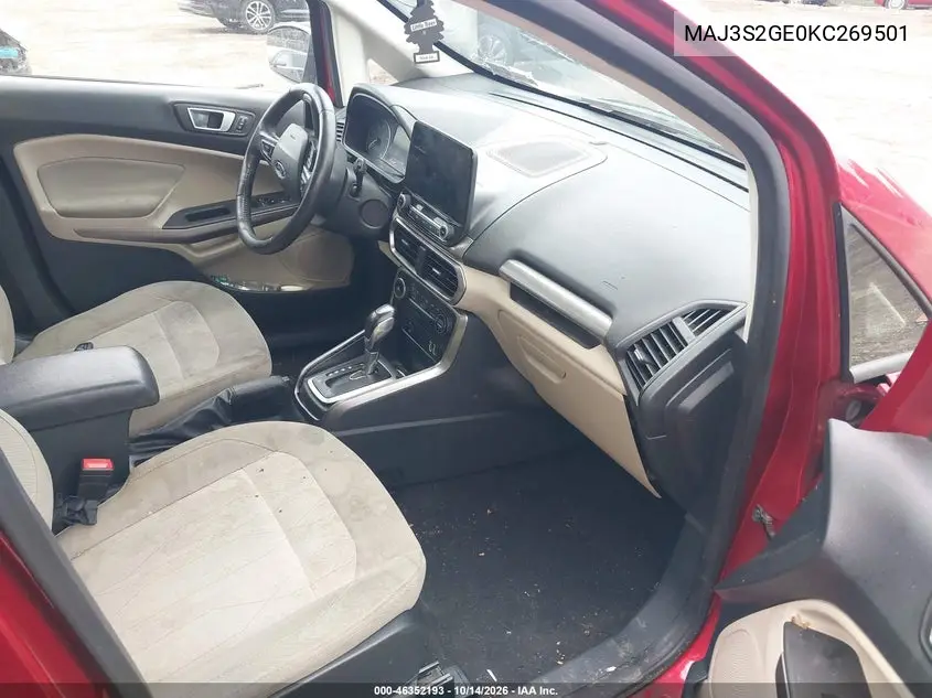 2019 FORD ECOSPORT VIN MAJ3S2GE0KC269501 — фото 5