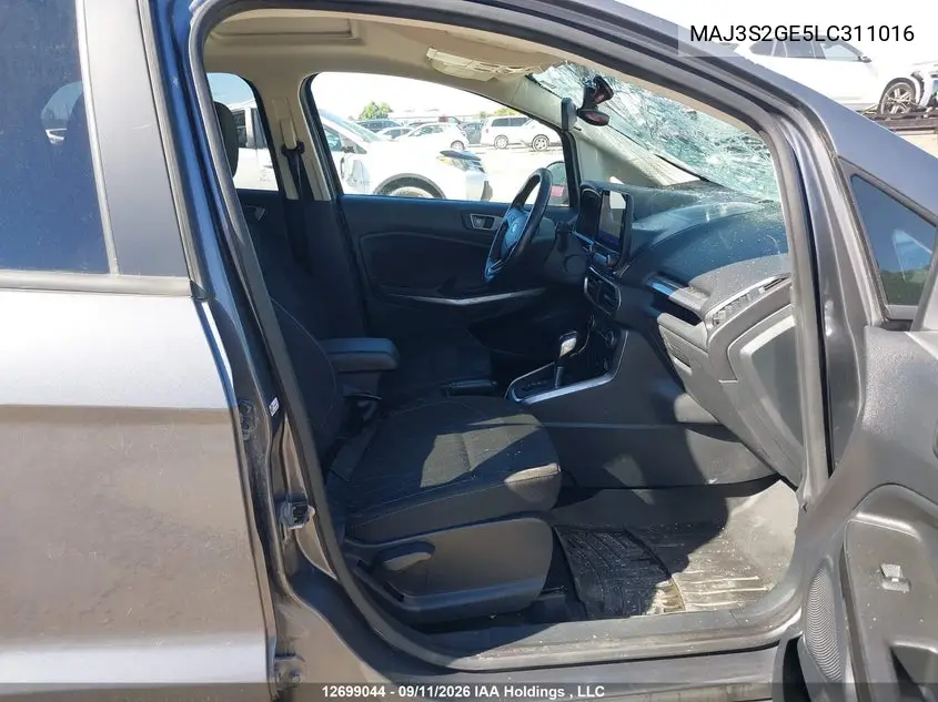 2020 FORD ECOSPORT VIN MAJ3S2GE5LC311016 — фото 5