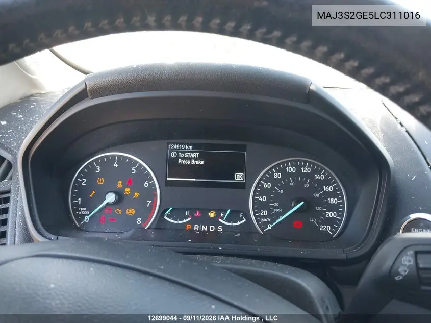 2020 FORD ECOSPORT VIN MAJ3S2GE5LC311016 — фото 7
