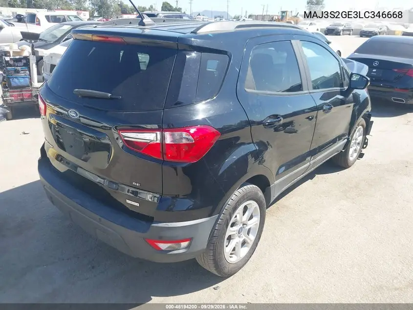 2020 FORD ECOSPORT VIN MAJ3S2GE3LC346668 — фото 4