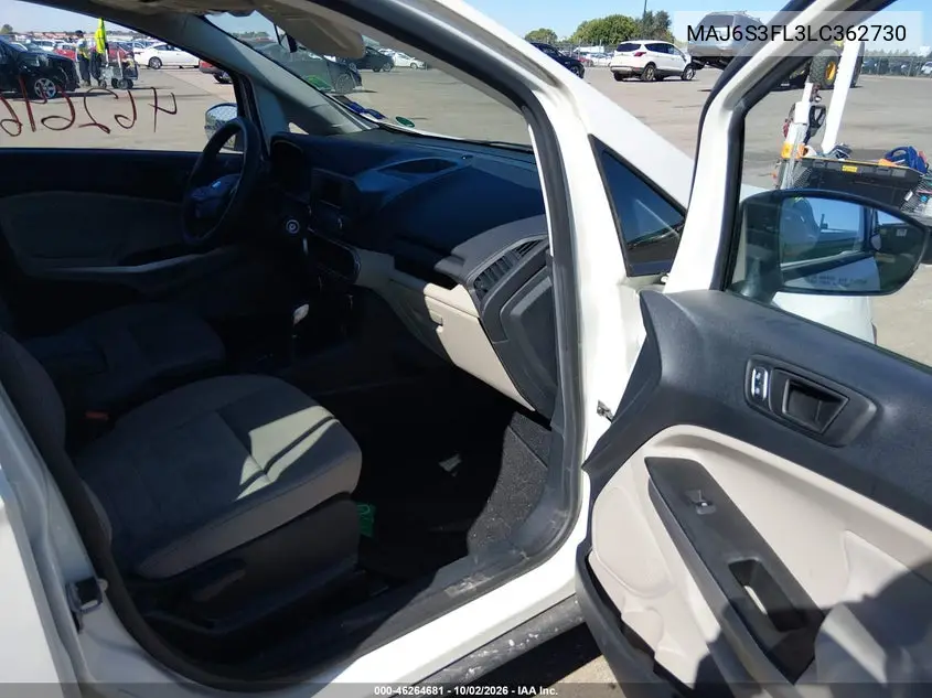 2020 FORD ECOSPORT VIN MAJ6S3FL3LC362730 — фото 5