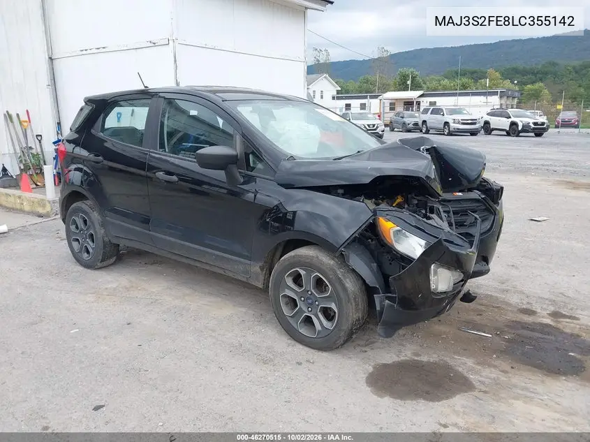 FORD ECOSPORT 2020, VIN MAJ3S2FE8LC355142