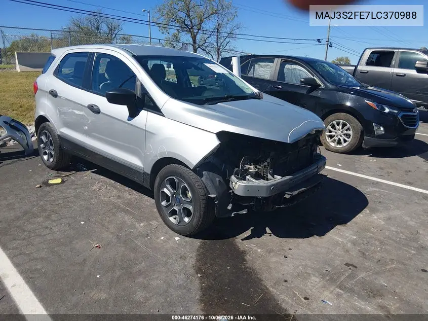 FORD ECOSPORT 2020, VIN MAJ3S2FE7LC370988