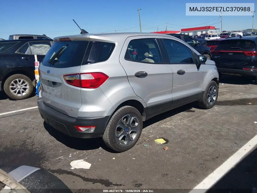 2020 FORD ECOSPORT VIN MAJ3S2FE7LC370988 — фото 4