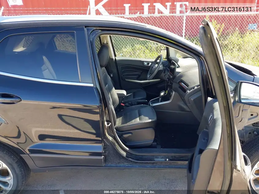2020 FORD ECOSPORT VIN MAJ6S3KL7LC316131 — фото 5