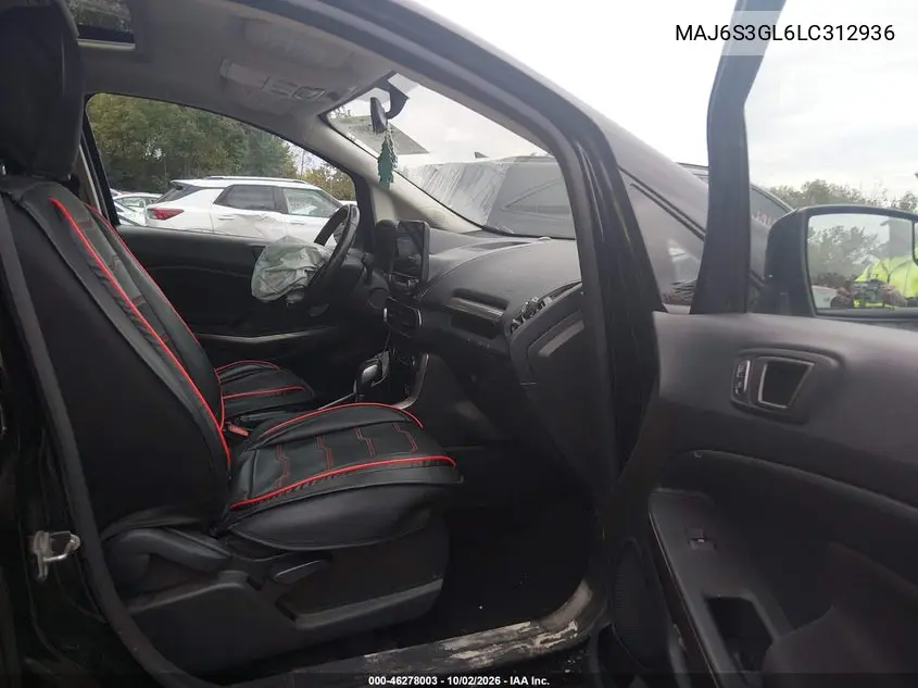 2020 FORD ECOSPORT VIN MAJ6S3GL6LC312936 — фото 5