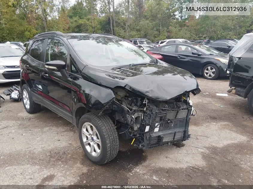 2020 FORD ECOSPORT VIN MAJ6S3GL6LC312936 — фото 6