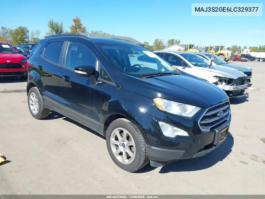 FORD ECOSPORT 2020, VIN MAJ3S2GE6LC329377