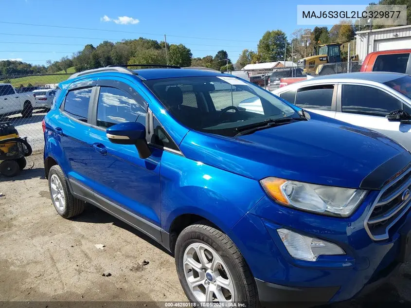 FORD ECOSPORT 2020, VIN MAJ6S3GL2LC329877