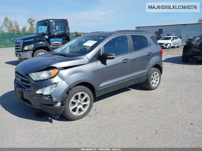 2020 FORD ECOSPORT VIN MAJ6S3GLXLC360276 — фото 2