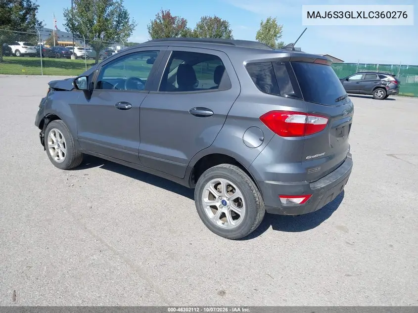 2020 FORD ECOSPORT VIN MAJ6S3GLXLC360276 — фото 3