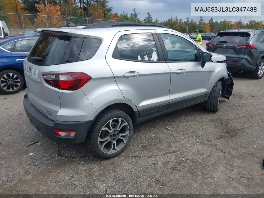 2020 FORD ECOSPORT VIN MAJ6S3JL3LC347488 — фото 4