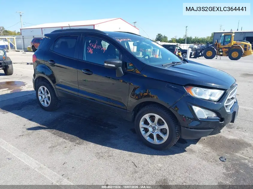 FORD ECOSPORT 2020, VIN MAJ3S2GEXLC364441