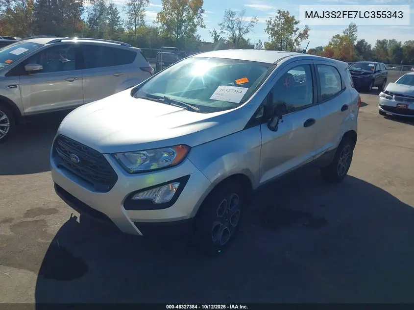 2020 FORD ECOSPORT VIN MAJ3S2FE7LC355343 — фото 2