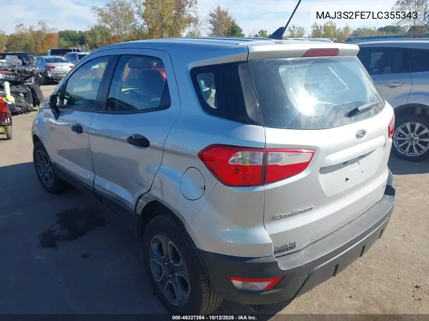 2020 FORD ECOSPORT VIN MAJ3S2FE7LC355343 — фото 3