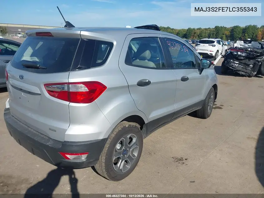 2020 FORD ECOSPORT VIN MAJ3S2FE7LC355343 — фото 4