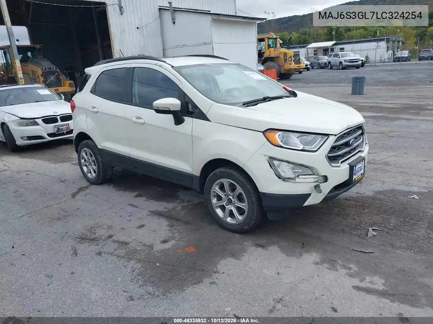 FORD ECOSPORT 2020, VIN MAJ6S3GL7LC324254
