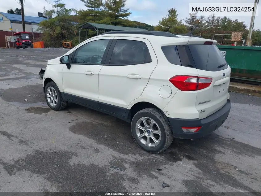 2020 FORD ECOSPORT VIN MAJ6S3GL7LC324254 — фото 3