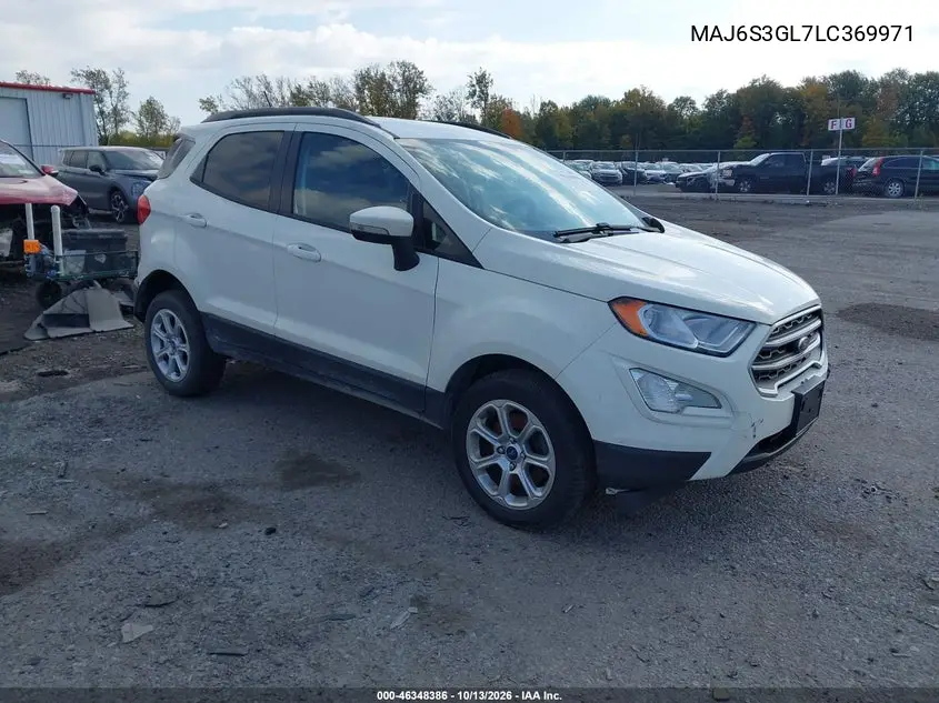 FORD ECOSPORT 2020, VIN MAJ6S3GL7LC369971