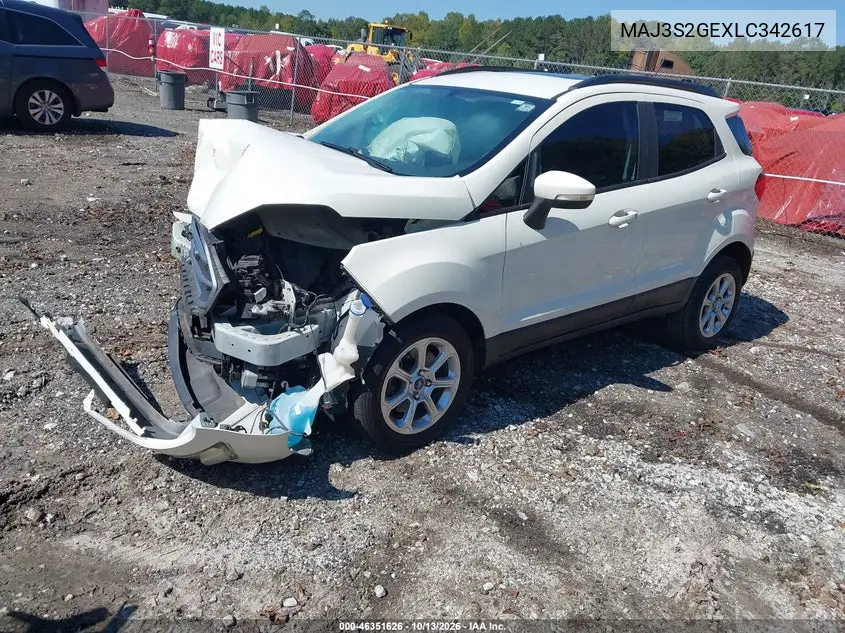 2020 FORD ECOSPORT VIN MAJ3S2GEXLC342617 — фото 2